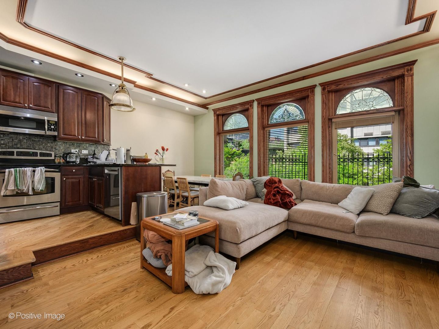 33 East Division Street Chicago, IL 60611 - Photo 18 of 34 a living room with furniture and a large window