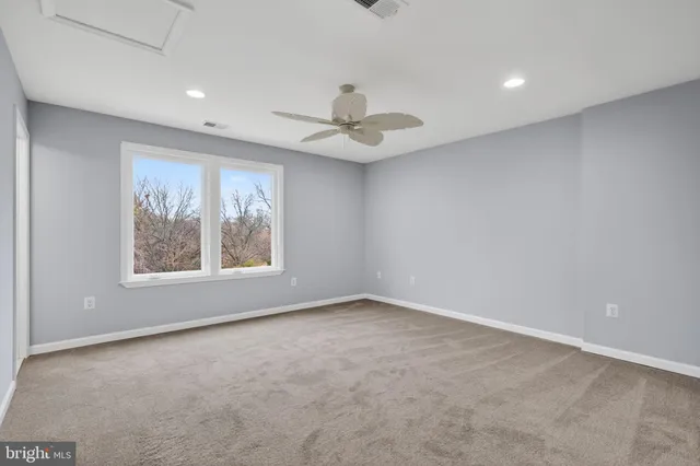 a view of an empty room