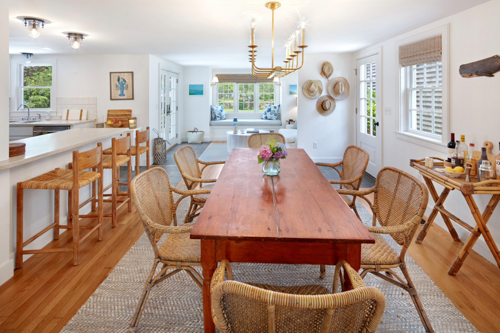 5 Hillman Drive Edgartown, MA 02539 - Photo 13 of 34 a view of a dining room with furniture window and wooden floor