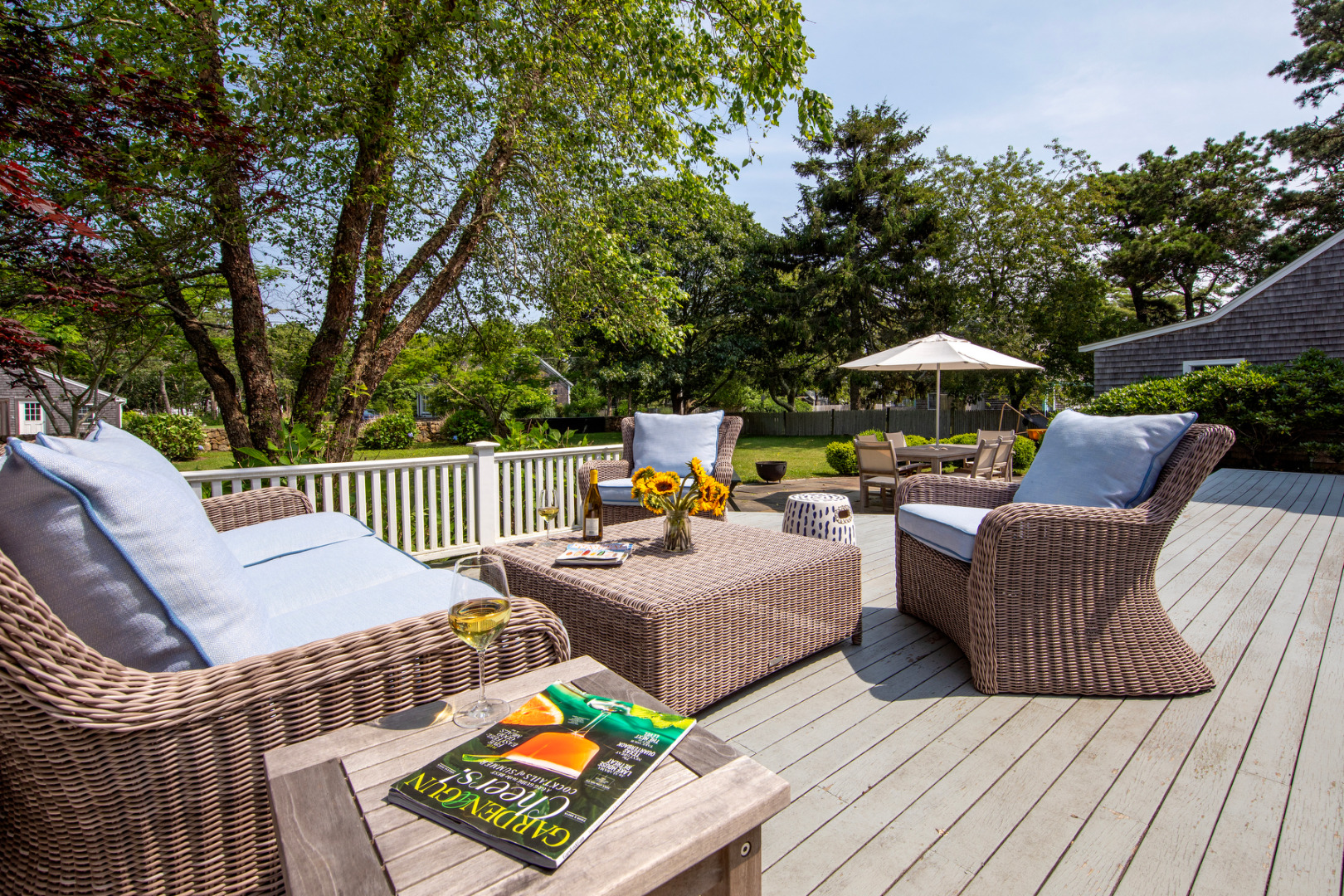 5 Hillman Drive Edgartown, MA 02539 - Photo 2 of 34 a view of a roof deck with couches