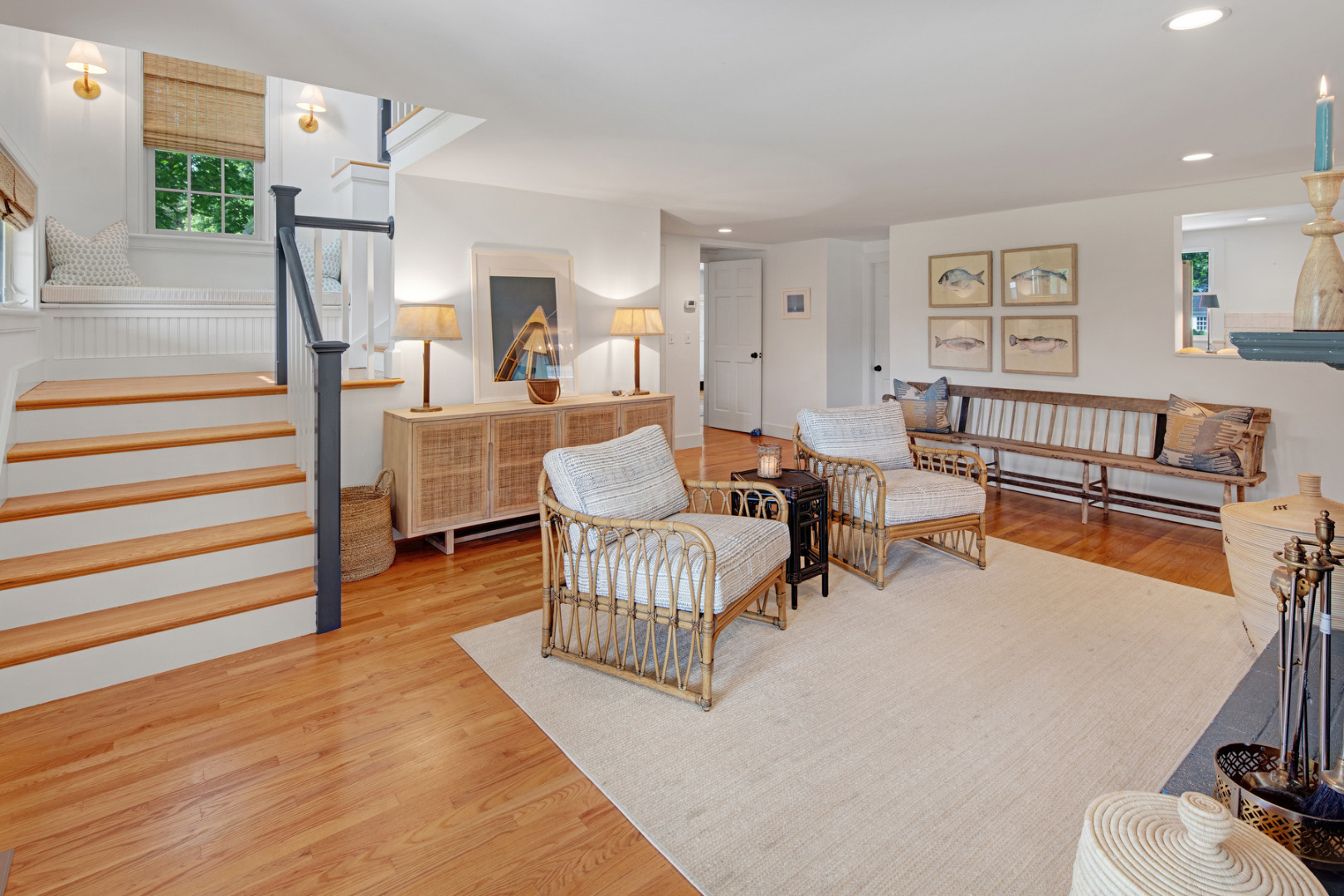 5 Hillman Drive Edgartown, MA 02539 - Photo 4 of 34 a living room with furniture and a wooden floor