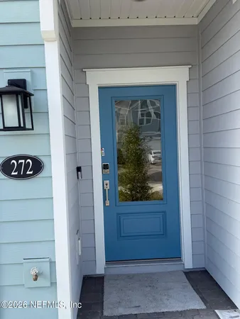 a view of front door