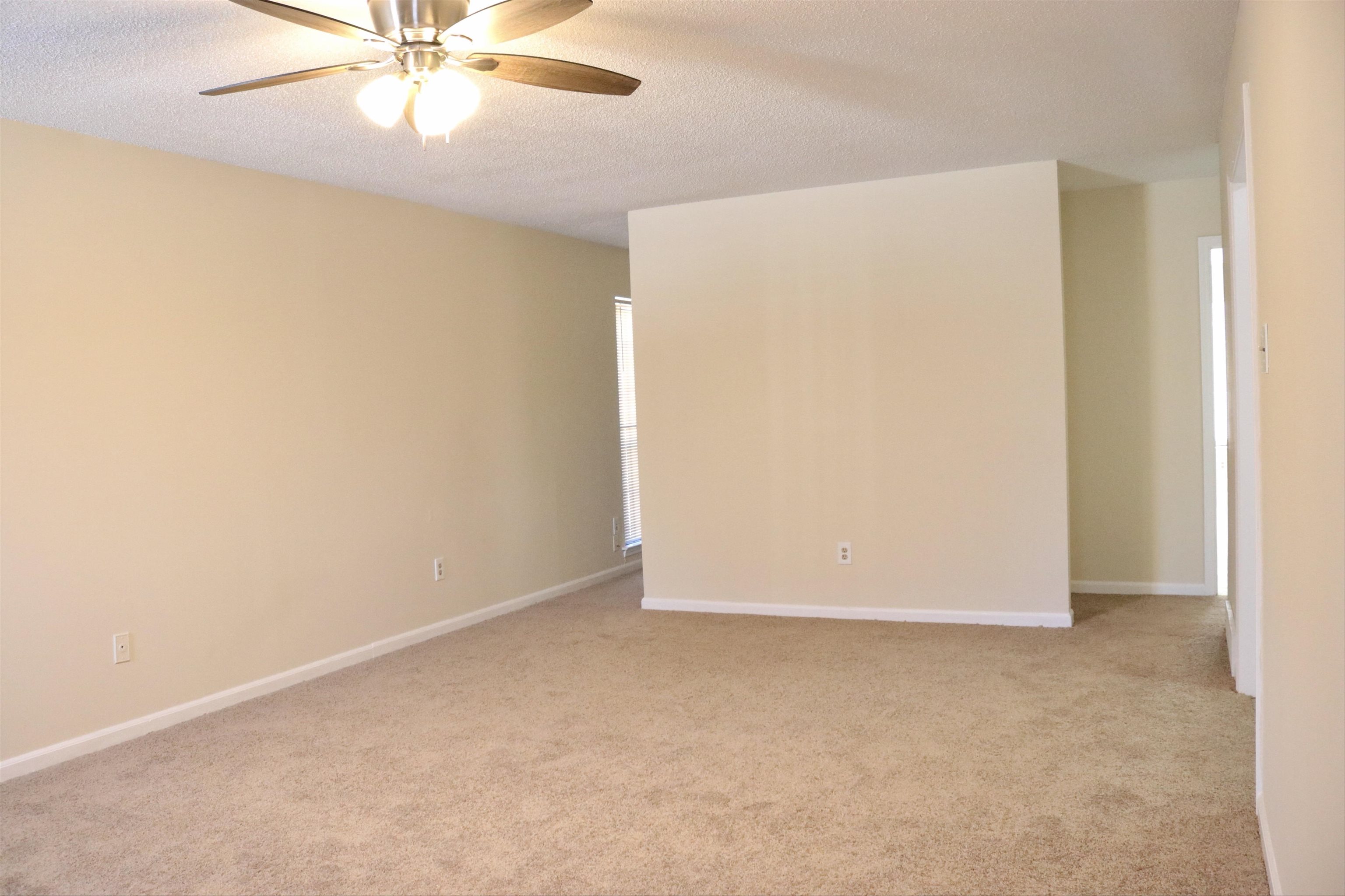 4418 Spring Park Drive Memphis, TN 38141 - Photo 5 of 12 an empty room with a chandelier fan