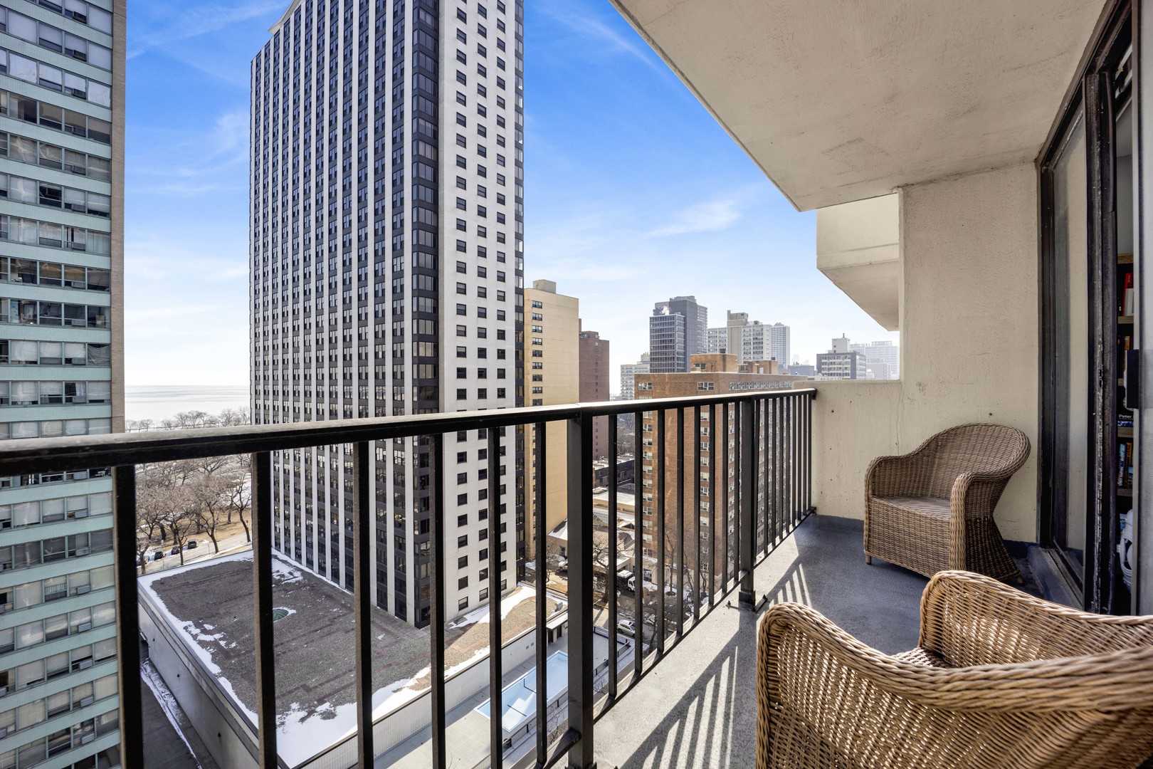3150 North Sheridan Road, Unit 14A Chicago, IL 60657 - Photo 24 of 31 a view of balcony with furniture
