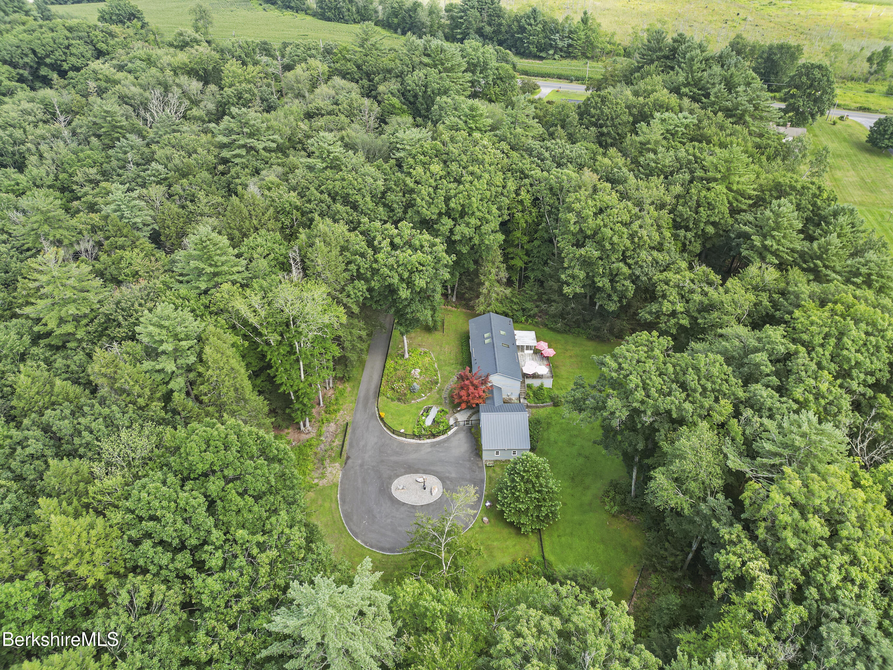 128 Rannapo Road Sheffield, MA 01257 - Photo 40 of 40 Ariel view