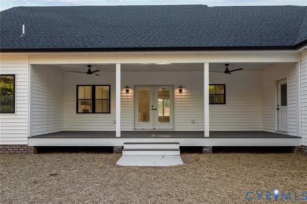a view of a porch