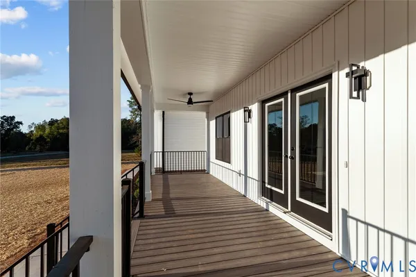 a view of a balcony