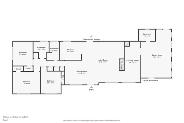 $299,000 | 416 West Jean Avenue, Ridgecrest, CA 93555