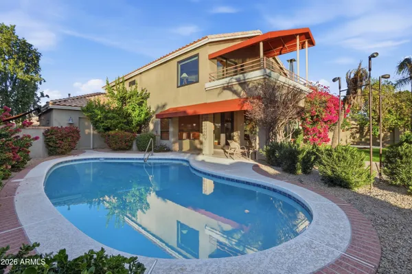 an aerial view of a city view and lake view