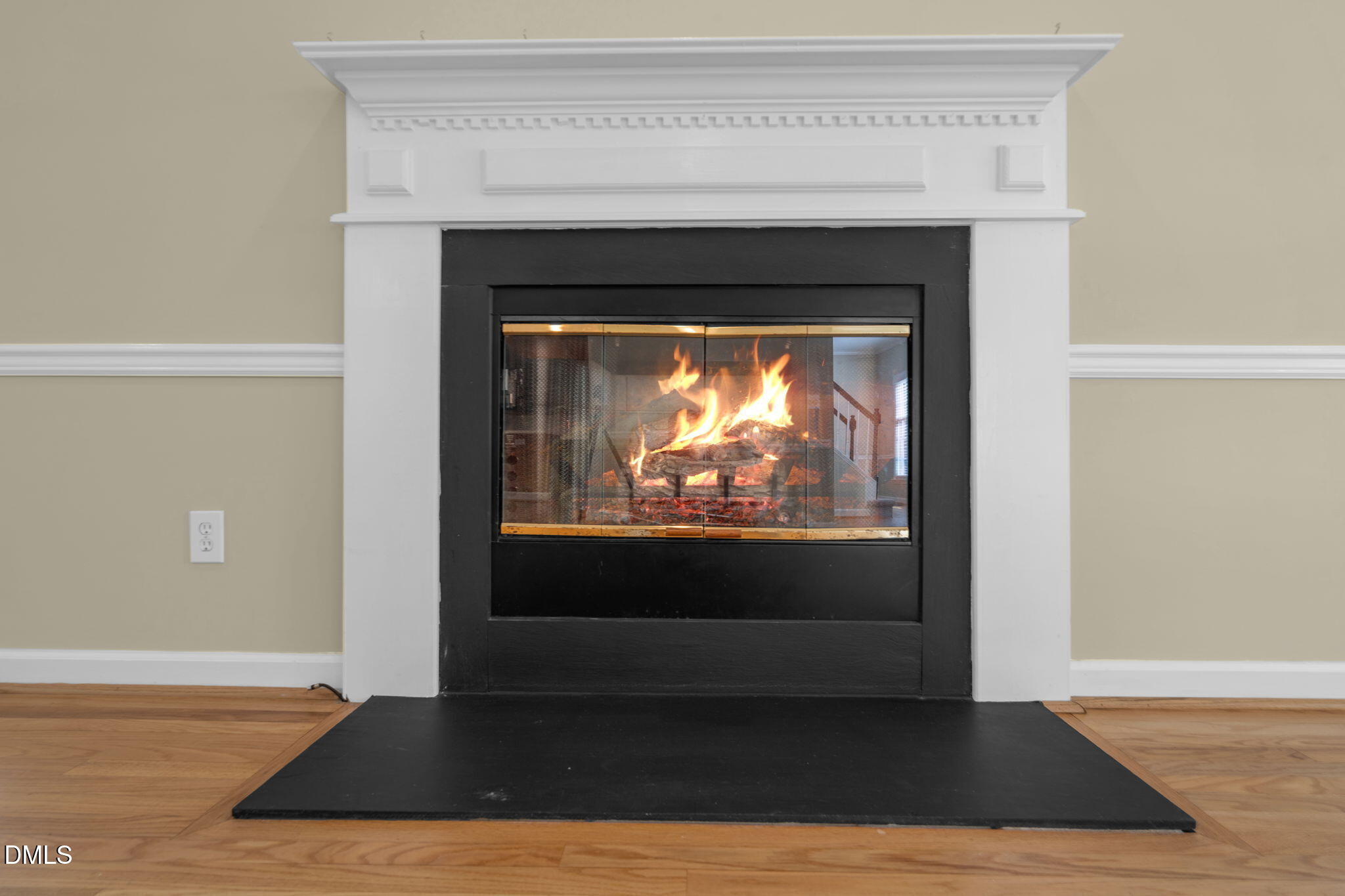 16 Quail Hunt Circle Durham, NC 27712 - Photo 13 of 61 a view of fireplace with wooden floor