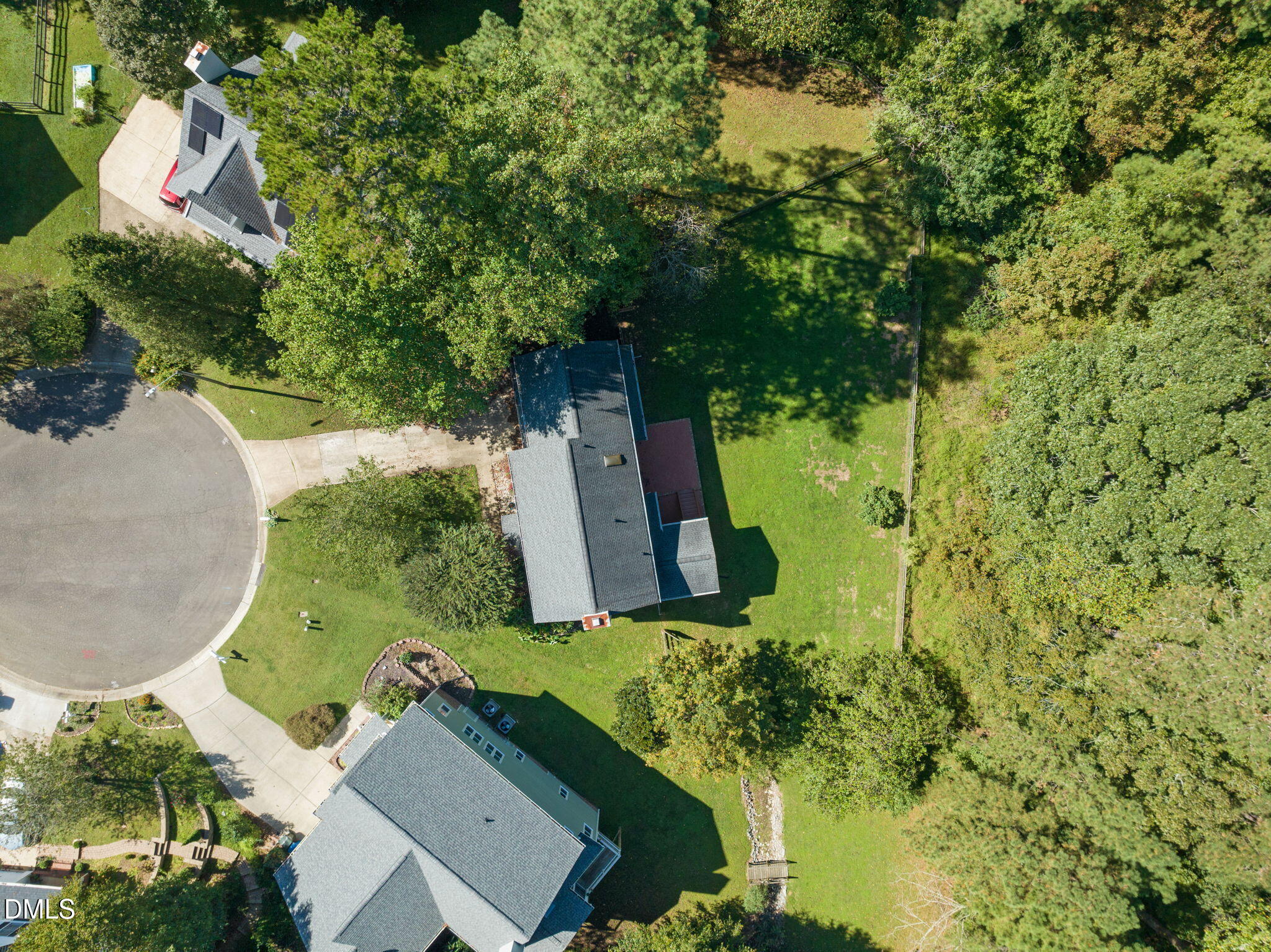 16 Quail Hunt Circle Durham, NC 27712 - Photo 50 of 61 an aerial view of a house with a yard