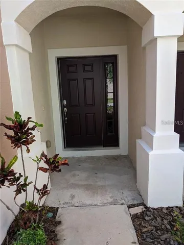 a view of front door of house