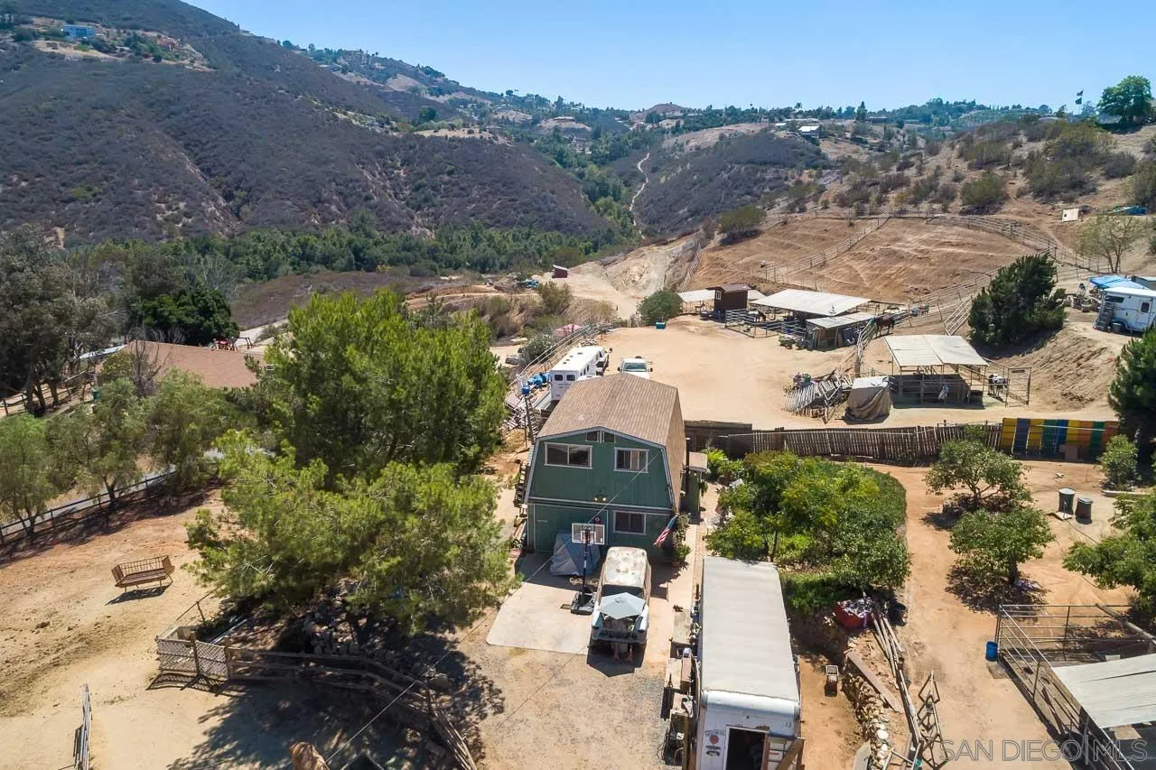2029 Willow Glen Road Fallbrook, CA 92028 - Photo 44 of 46 an aerial view of a house with a mountain