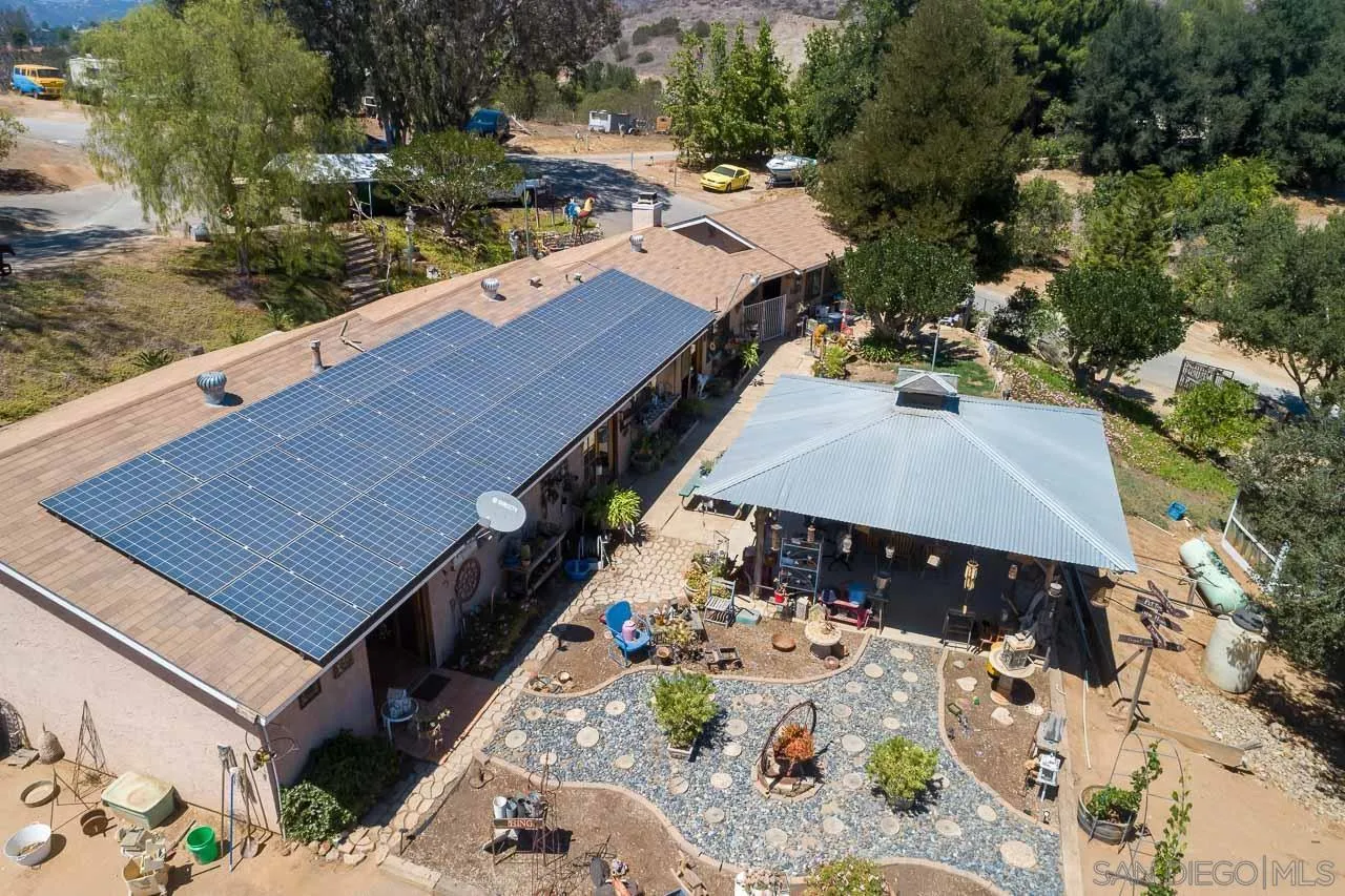 2029 Willow Glen Road Fallbrook, CA 92028 - Photo 45 of 46 an aerial view of a house with a yard