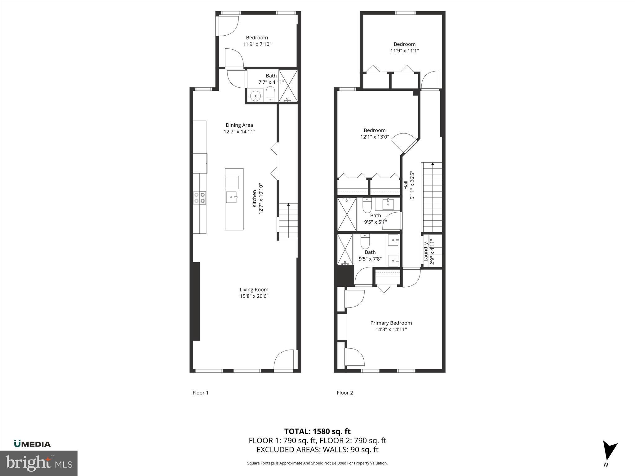 65 Bates Street Northwest Washington, DC 20001 - Photo 23 of 23 a picture of a floor plan