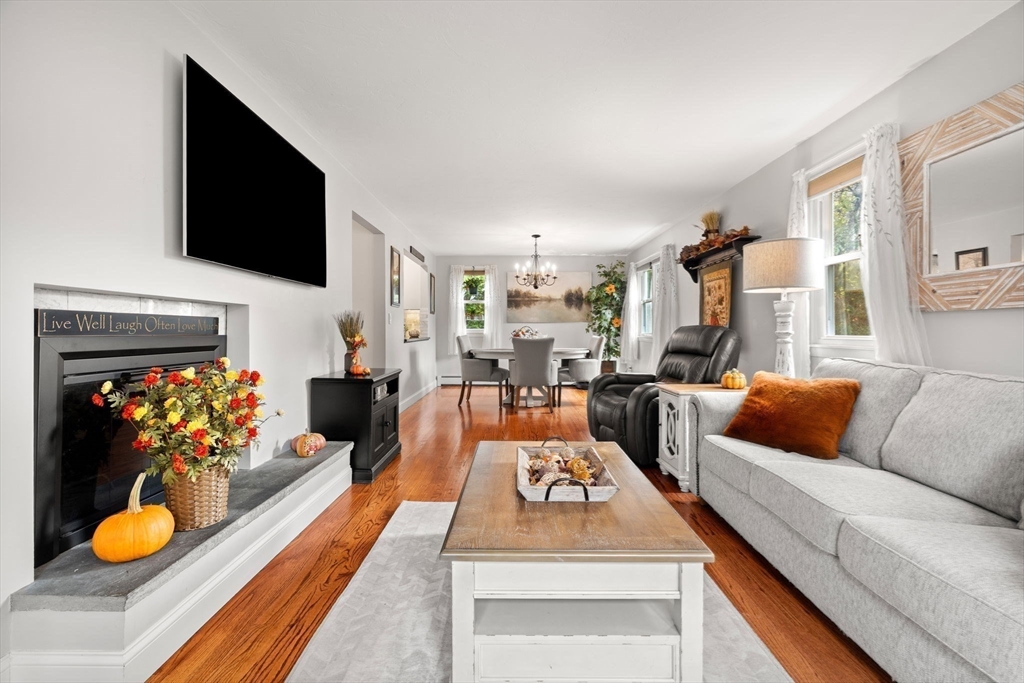 12 Dixfield Road Worcester, MA 01606 - Photo 4 of 42 a living room with furniture and a flat screen tv