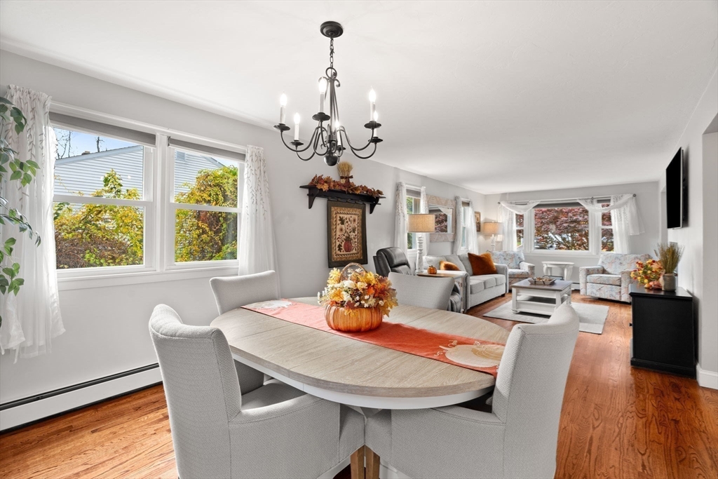 12 Dixfield Road Worcester, MA 01606 - Photo 8 of 42 a dining room with furniture a window and wooden floor