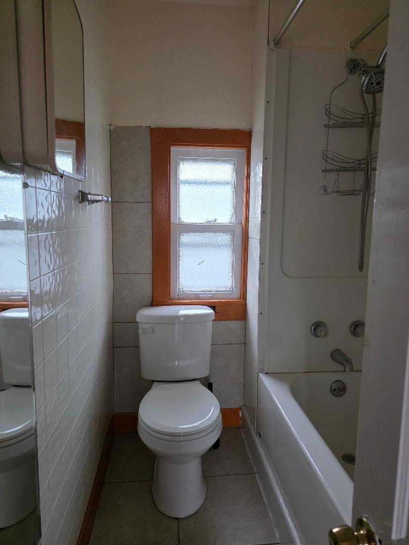 2632 South Princeton Avenue, Unit 2 Chicago, IL 60616 - Photo 5 of 13 a bathroom with a toilet a sink and bathtub