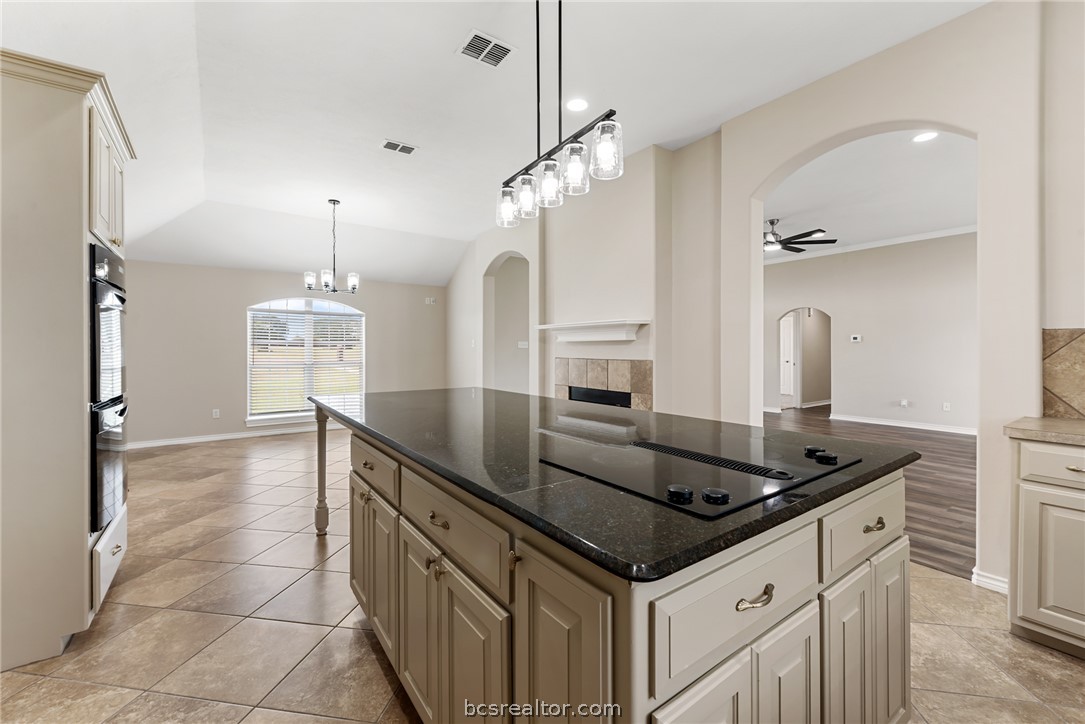6100 Whitetail Lane Bryan, TX 77808 - Photo 15 of 37 a kitchen with granite countertop a sink and cabinets