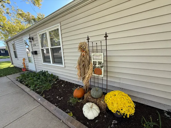 a backyard of a house