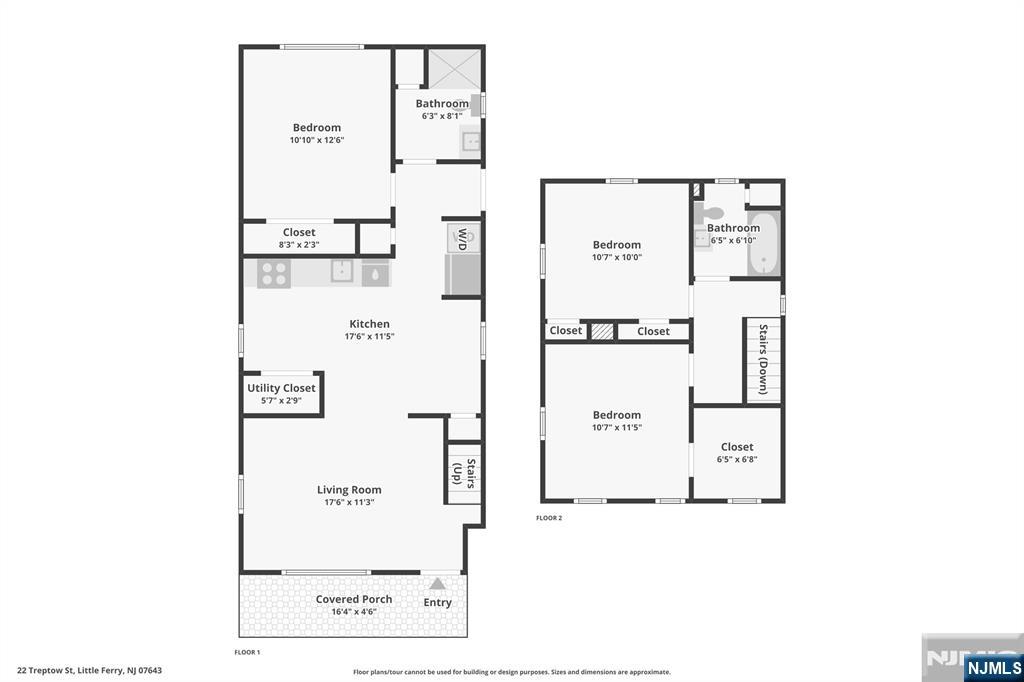 22 Treptow Street Little Ferry, NJ 07643 - Photo 44 of 44 a picture of a floor plan