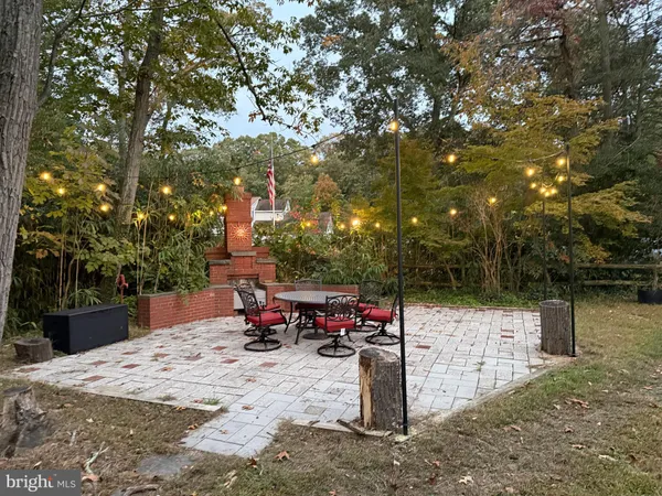 a view of outdoor space with seating
