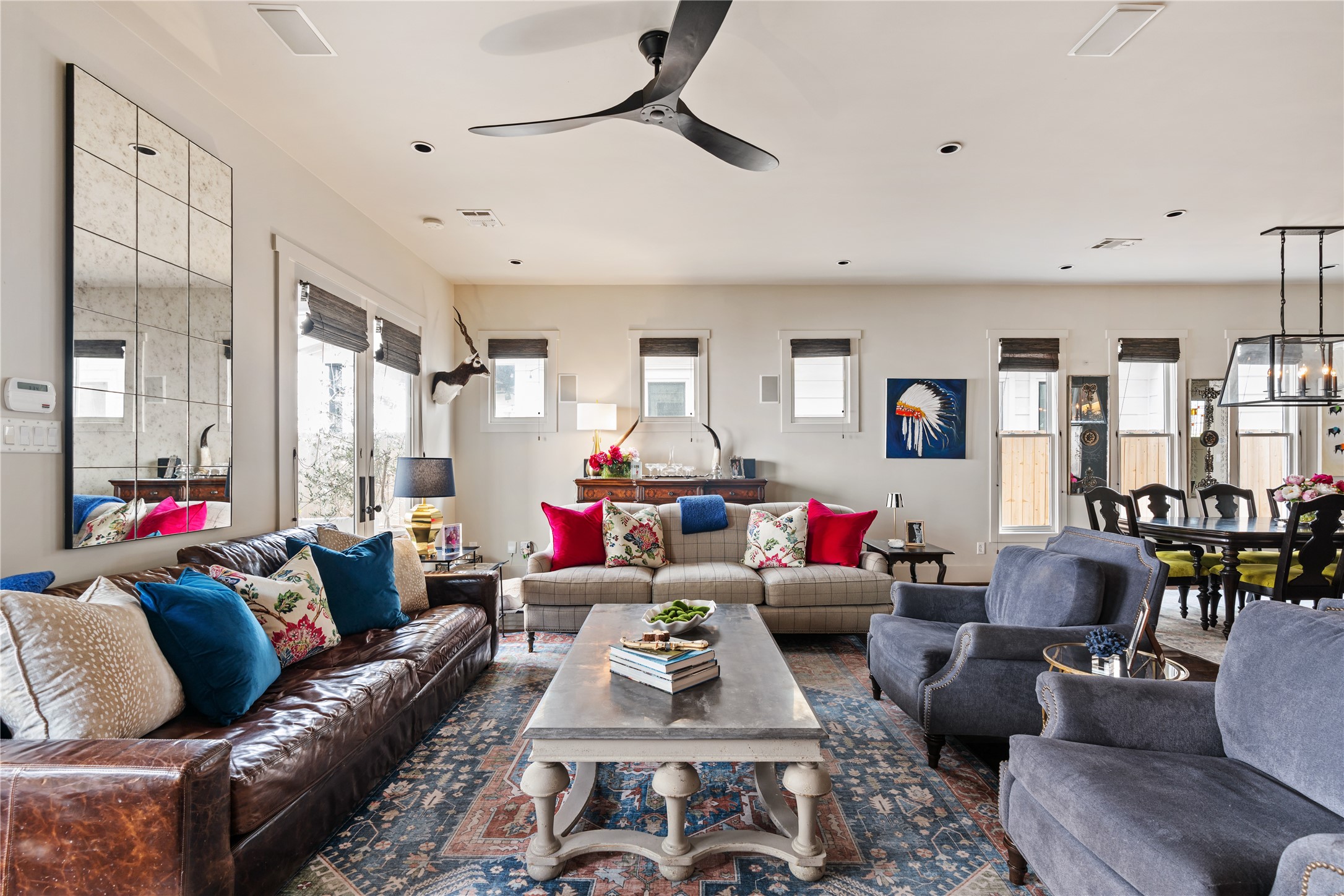 926 Nicholson Street Houston, TX 77008 - Photo 12 of 36 Bright, open, and inviting, this central living area serves as the social hub of the home.