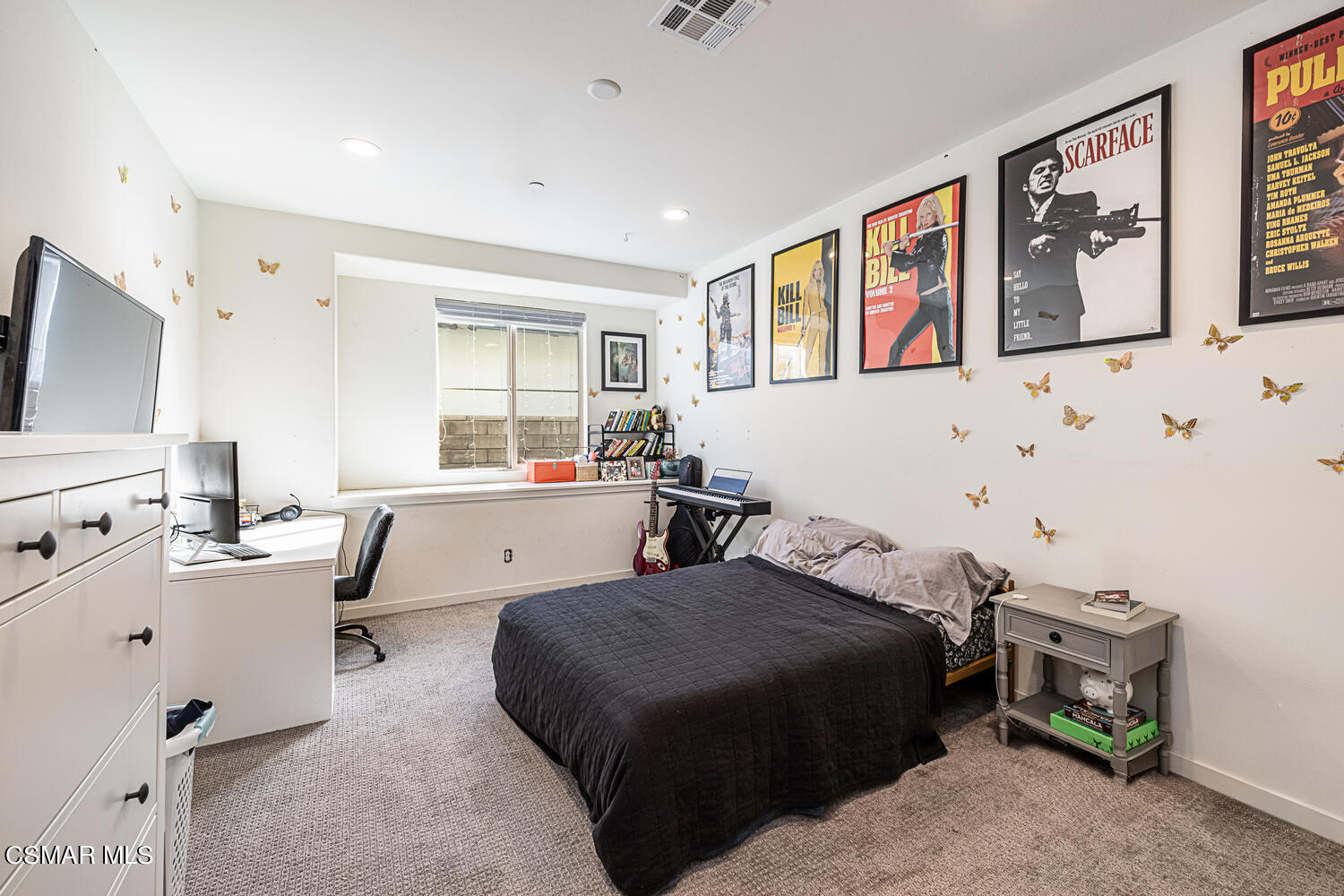 4616 Fannin Drive Simi Valley, CA 93063 - Photo 18 of 29 a bedroom with a bed and wooden floor