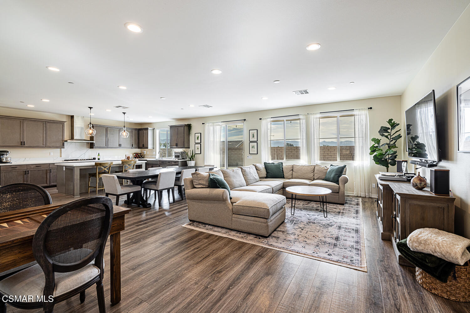 4616 Fannin Drive Simi Valley, CA 93063 - Photo 7 of 29 a living room with furniture and a wooden floor