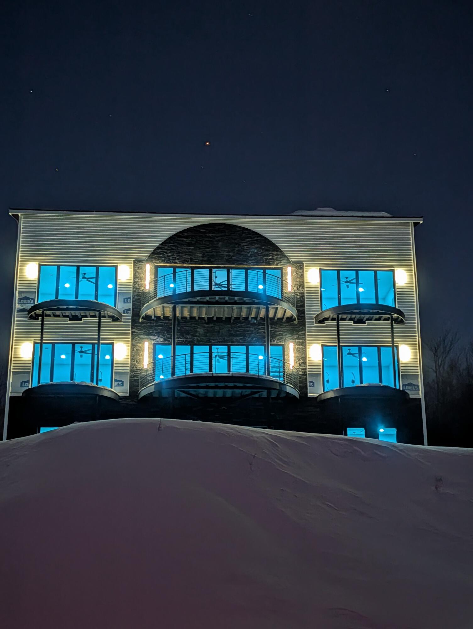 219 Outlook Road Bryant Pond, ME 04219 - Photo 49 of 53 Nighttime front