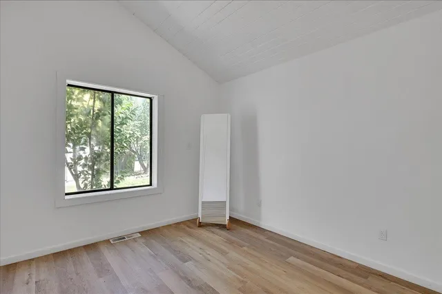 a house view with a garden space