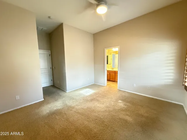 an empty room with a natural light