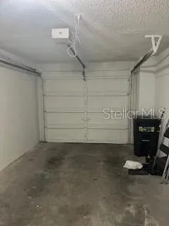 a view of a garage