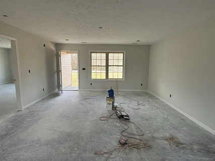 a view of a room with a sink