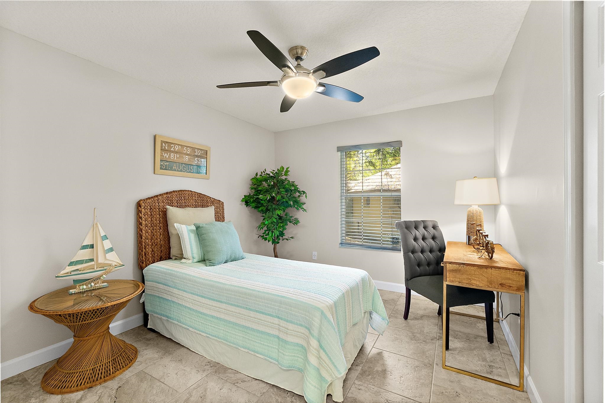 3253 Turtle Creek Road St. Augustine, FL 32086 - Photo 27 of 40 Bedroom featuring baseboards and a ceiling fan