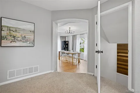 a view of a hallway with interior of the house