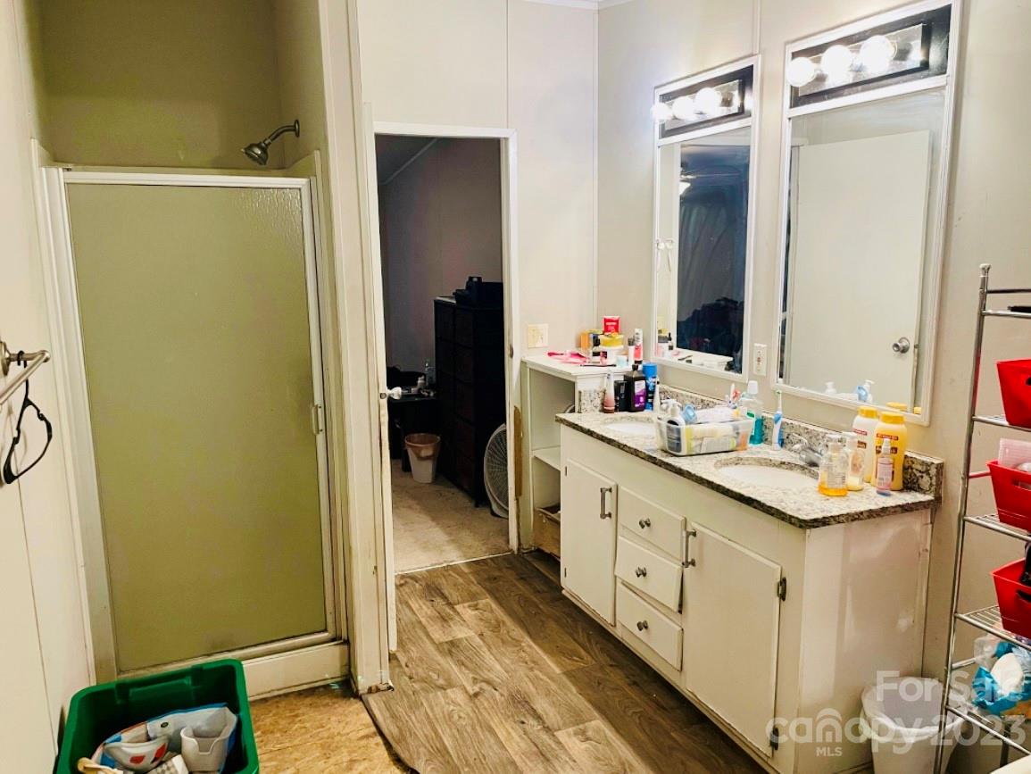 942 Stone Throw Drive Concord, NC 28025 - Photo 6 of 9 a bathroom with a sink and a mirror