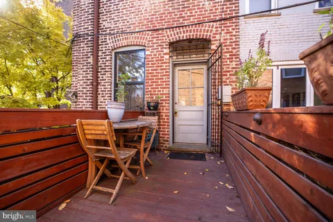 a outdoor view with a sitting space