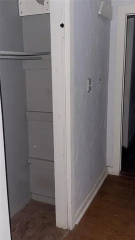 a room with closet