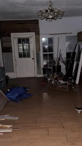 a room with gym equipment