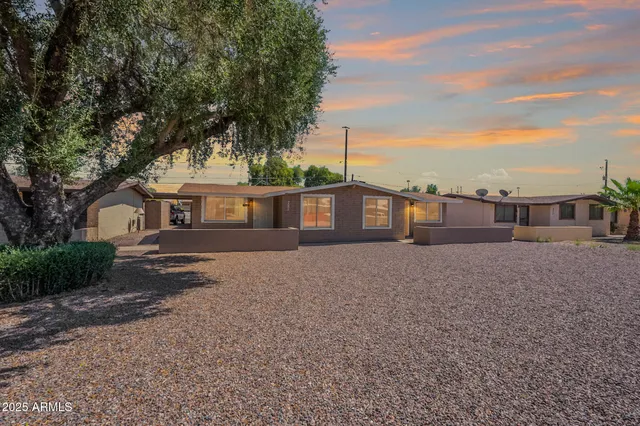a view of a house with a outdoor space