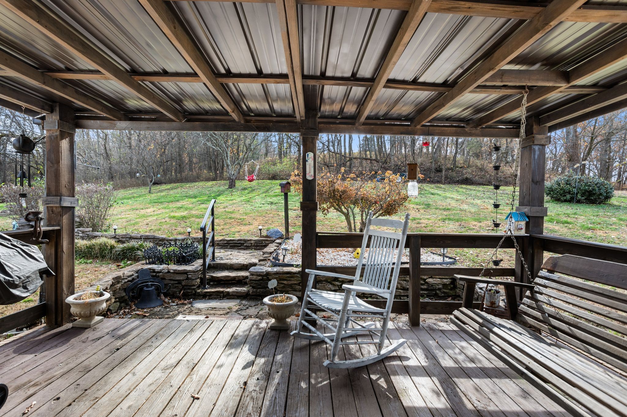 1892 Preacher Holt Road Mount Pleasant, TN 38474 - Photo 27 of 36 a view of a patio with wooden floor