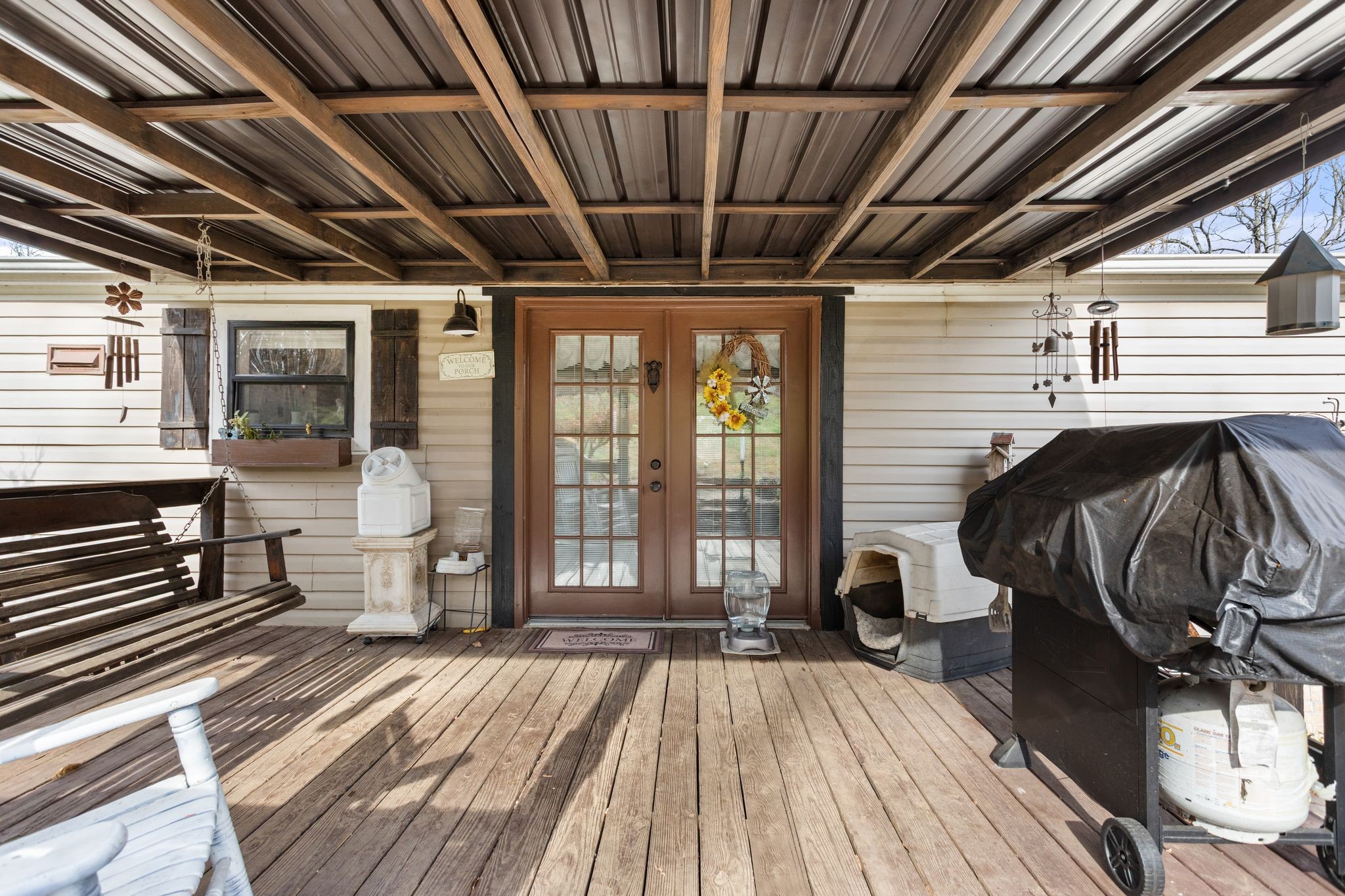 1892 Preacher Holt Road Mount Pleasant, TN 38474 - Photo 28 of 36 a view of a balcony with wooden floor