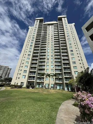 a front view of a building