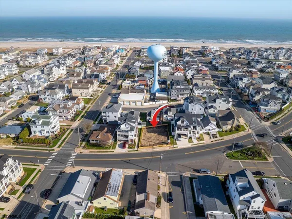 an aerial view of a city