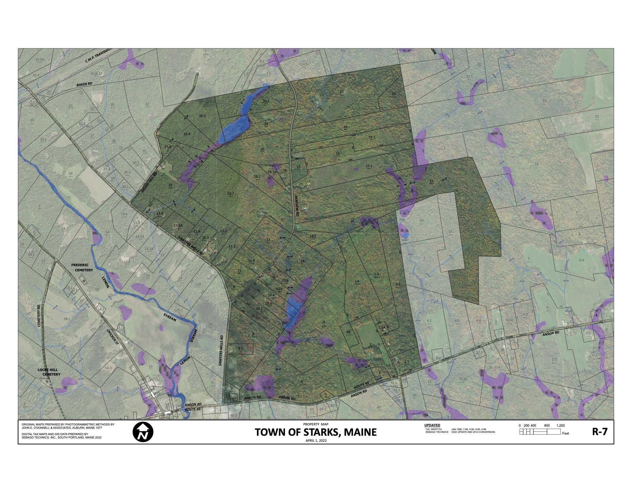 43 Anson Road Starks, ME 04911 - Photo 8 of 9 Starks Tax Map