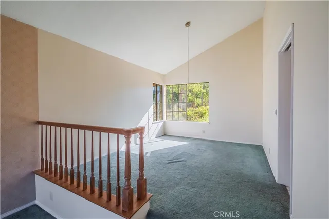 a view of hallway with window