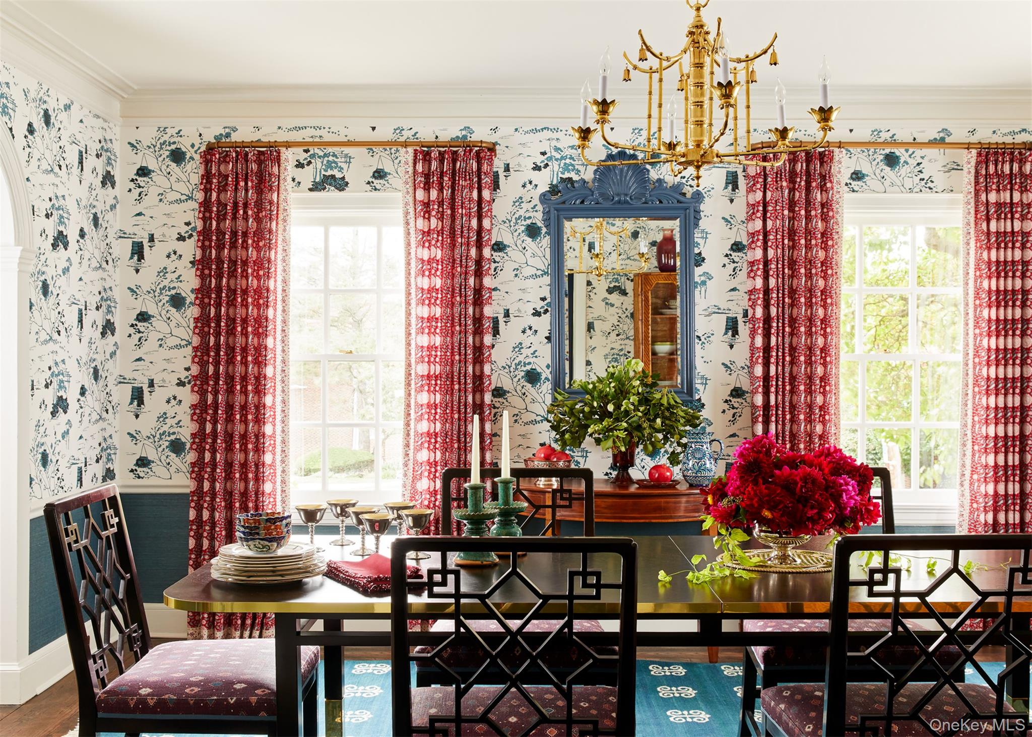 86 Pondfield Road West Bronxville, NY 10708 - Photo 8 of 30 a view of a dining room with furniture and chandelier