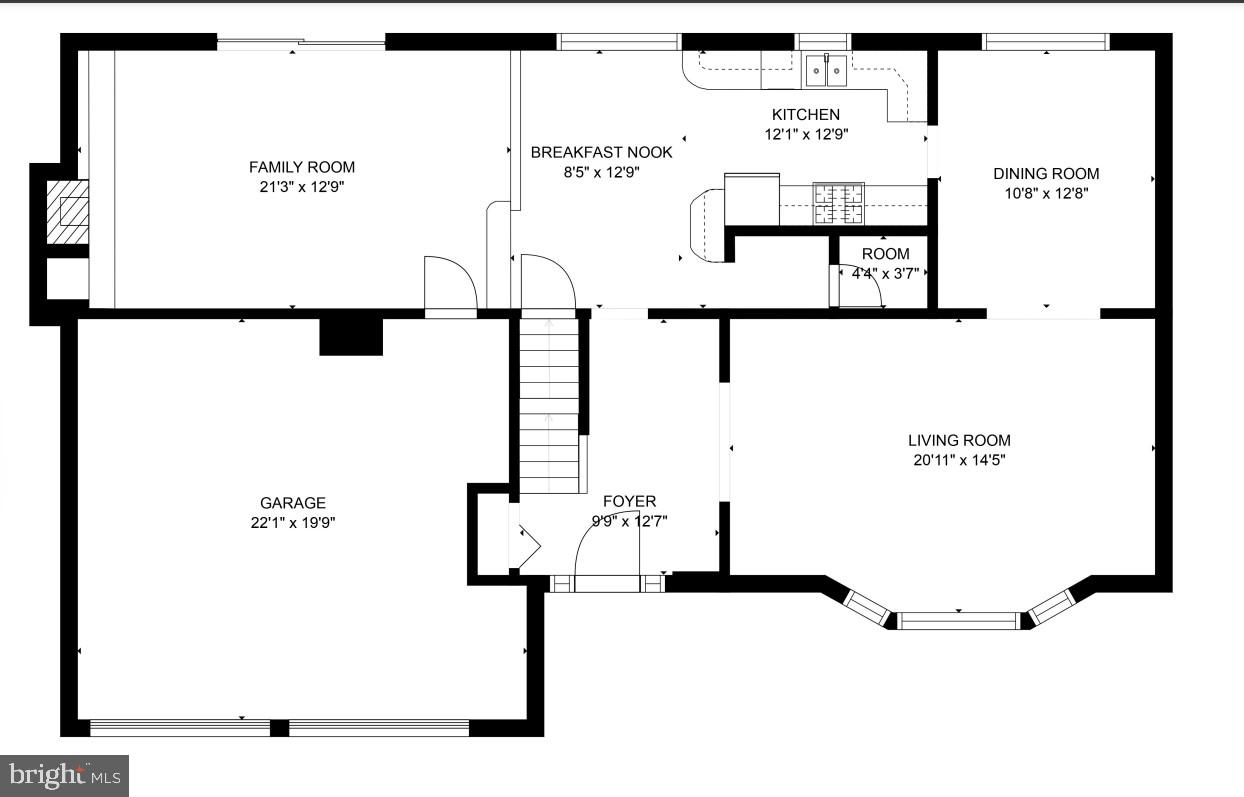 6005 Roxbury Avenue Springfield, VA 22152 - Photo 44 of 45 Main Level Floorplan