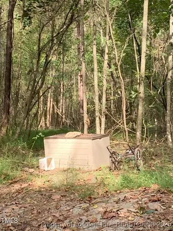a view of back yard of the building